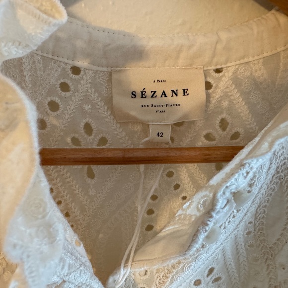 🇫🇷Sezane Dalhia Shirt Dahlia Blouse US 10 / FR 42 - Picture 3 of 6